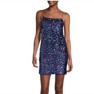 Sequin Homecoming/Party/Special Occasion Dress in Purple and Blue